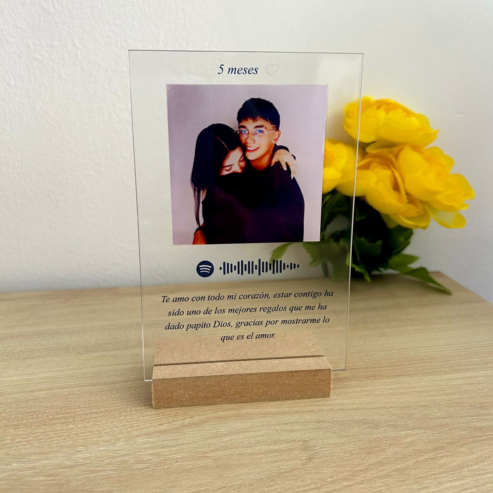 Producto destacado Placa spotify con texto