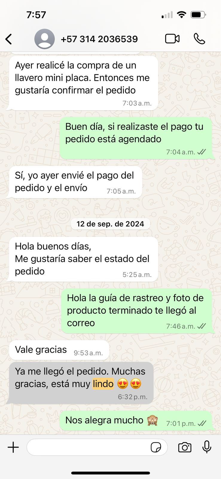 Opinion producto
