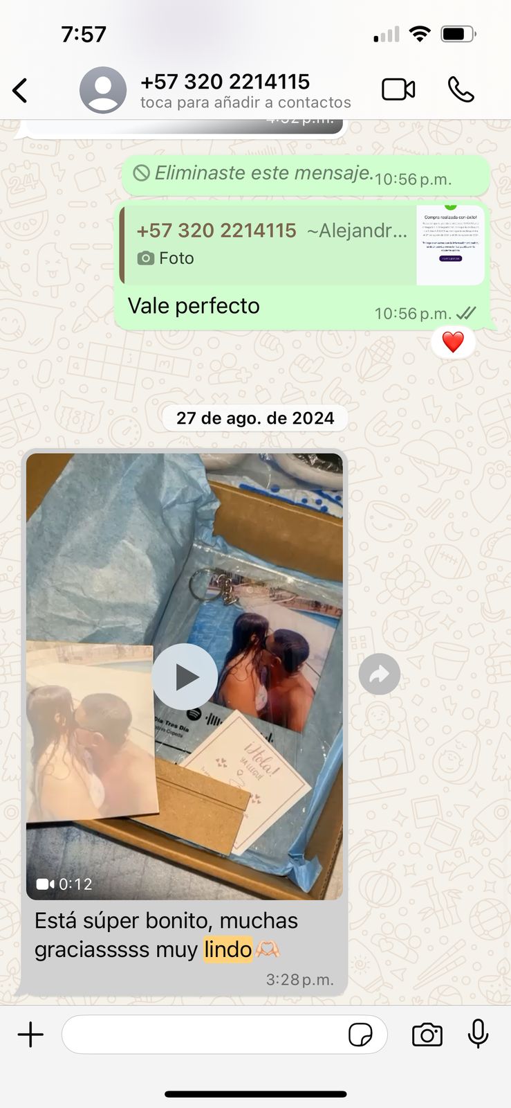Opinion producto