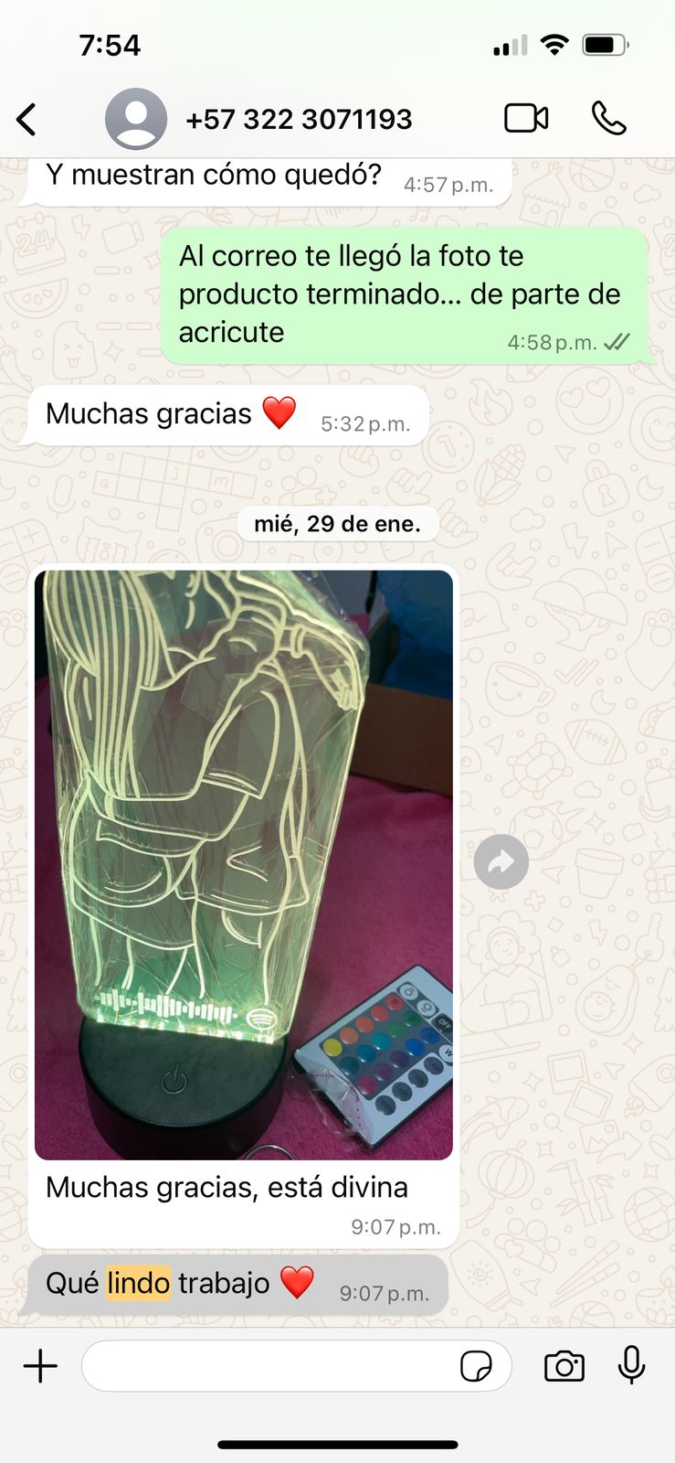Opinion producto