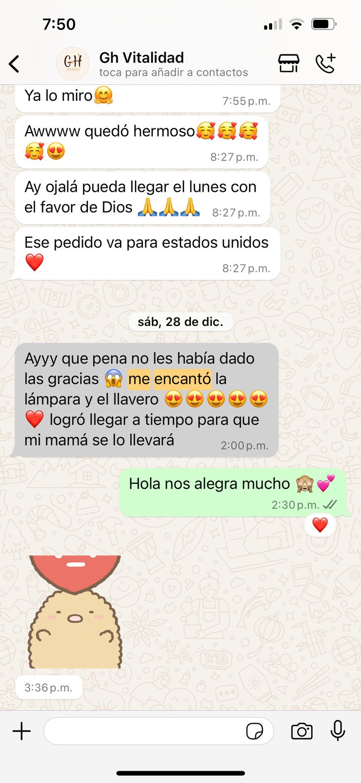 Opinion producto