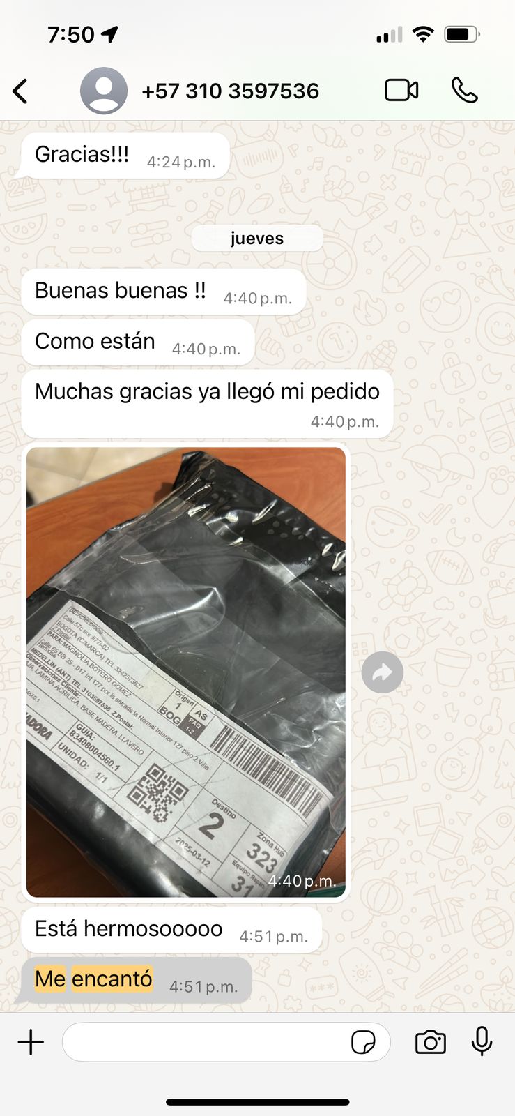 Opinion producto