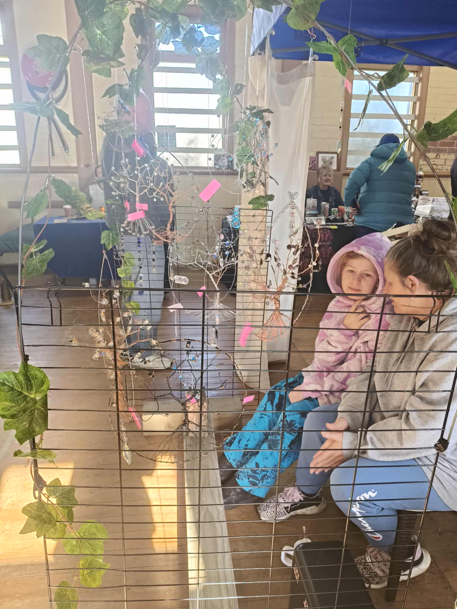 Another of my favourite stall holders (haha - you're all my favourites!) - but seriously, you guys rock... love your energy and kindness (and also love your mesmerising spinning trees!!)