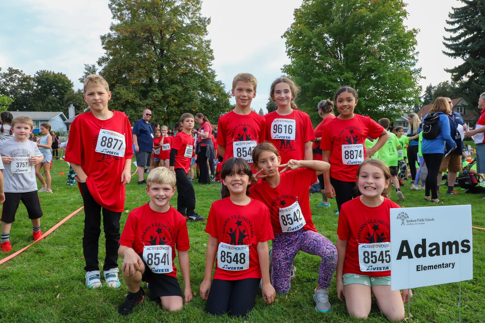 Kids at running meet