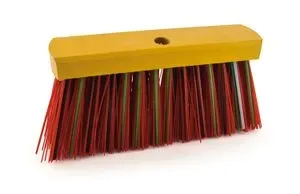Balai de rue fibres 300 mm PVC plat avec baleines