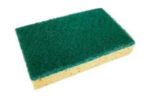 Récureur vert avec éponge 140 x 90 x 25 mm