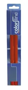 Crayon de menuisier "PRO 101", forme ovale, laqué rouge - 24 cm - par 2 pcs