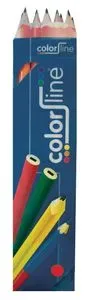 Crayon de menuisier "PRO 101", forme ovale, laqué rouge - 30 cm - par 10 pcs