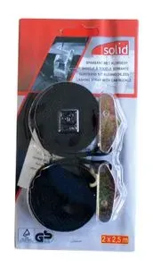 Sangle 25 mm x 2,5 m type ceinture avec boucle en zamac