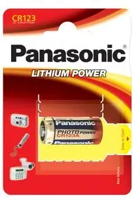 Pile Panasonic "Lithium Power"- type CR-123