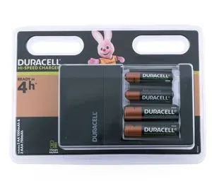 Chargeur Duracell Super rapide 45 minutes + 2 AA + 2 AAA