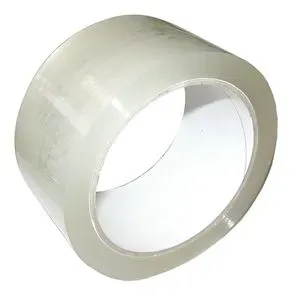 Tape d'emballage transparent PP acrylique - 50 mm x 66 m