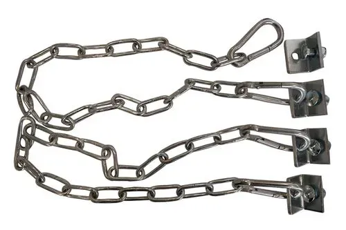 Chaine pour goulottes à gravats (par paire) + 4 mousquetons + 2 fixations en SET