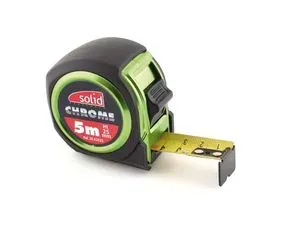 Mètre ruban 5 m x 25 mm chromé