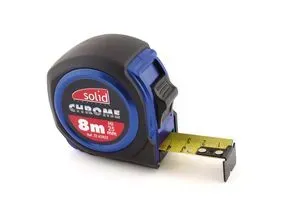 Mètre ruban 8 m x 25 mm chromé