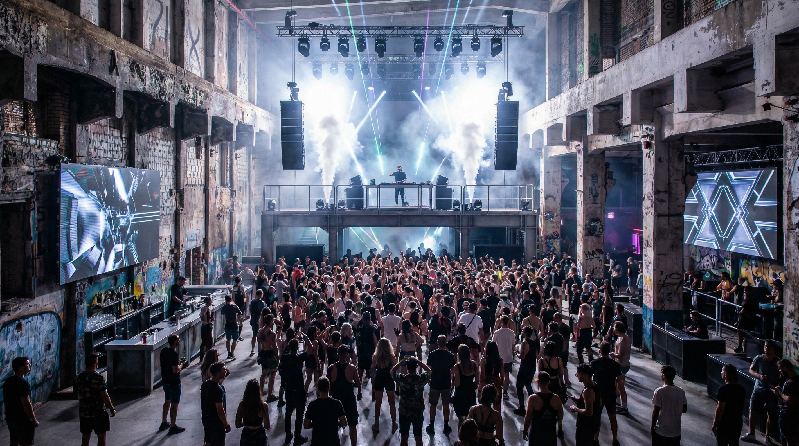 Warehouse transformed into industrial event venue