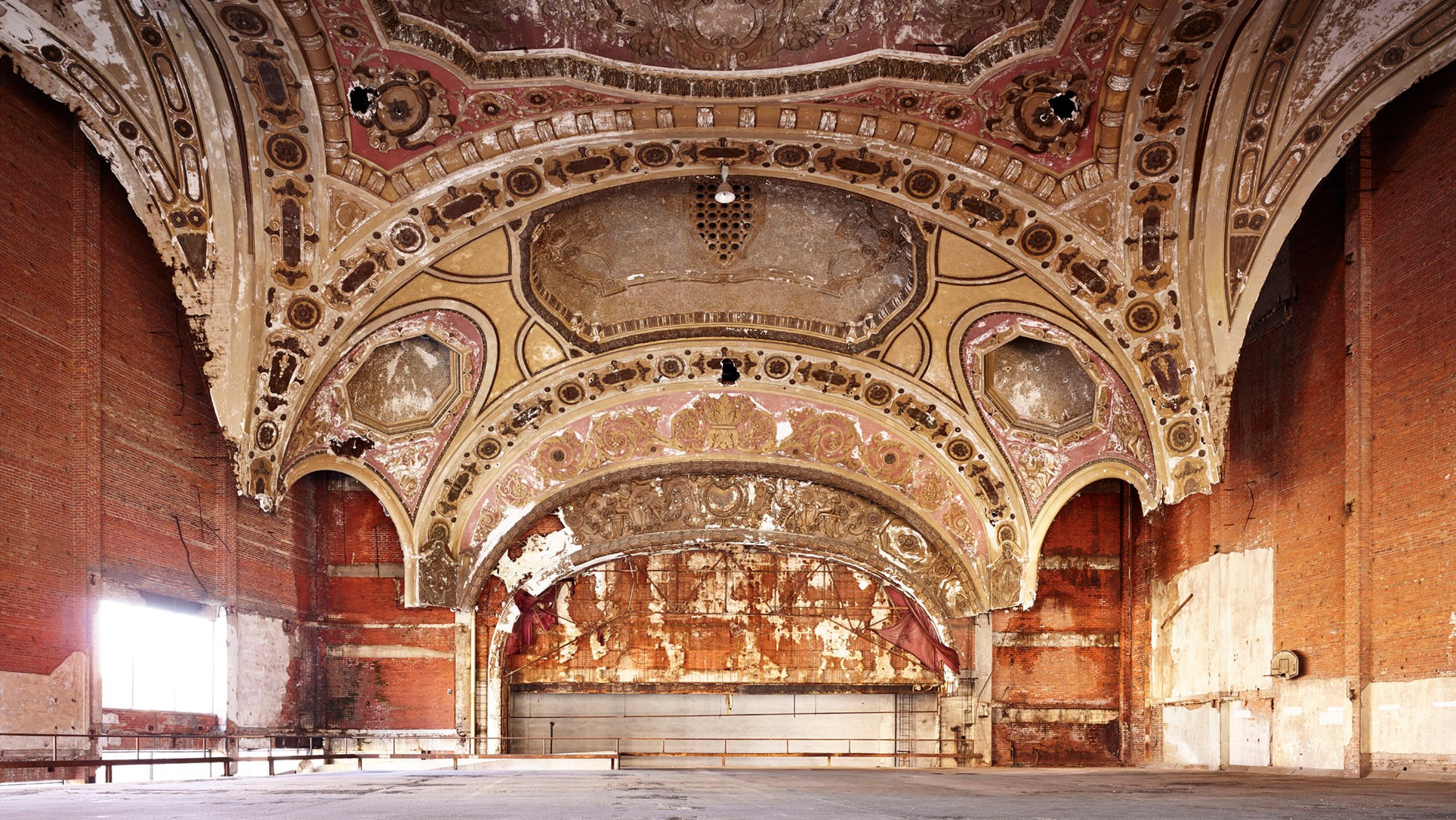 Abandoned Michigan Theater balcony