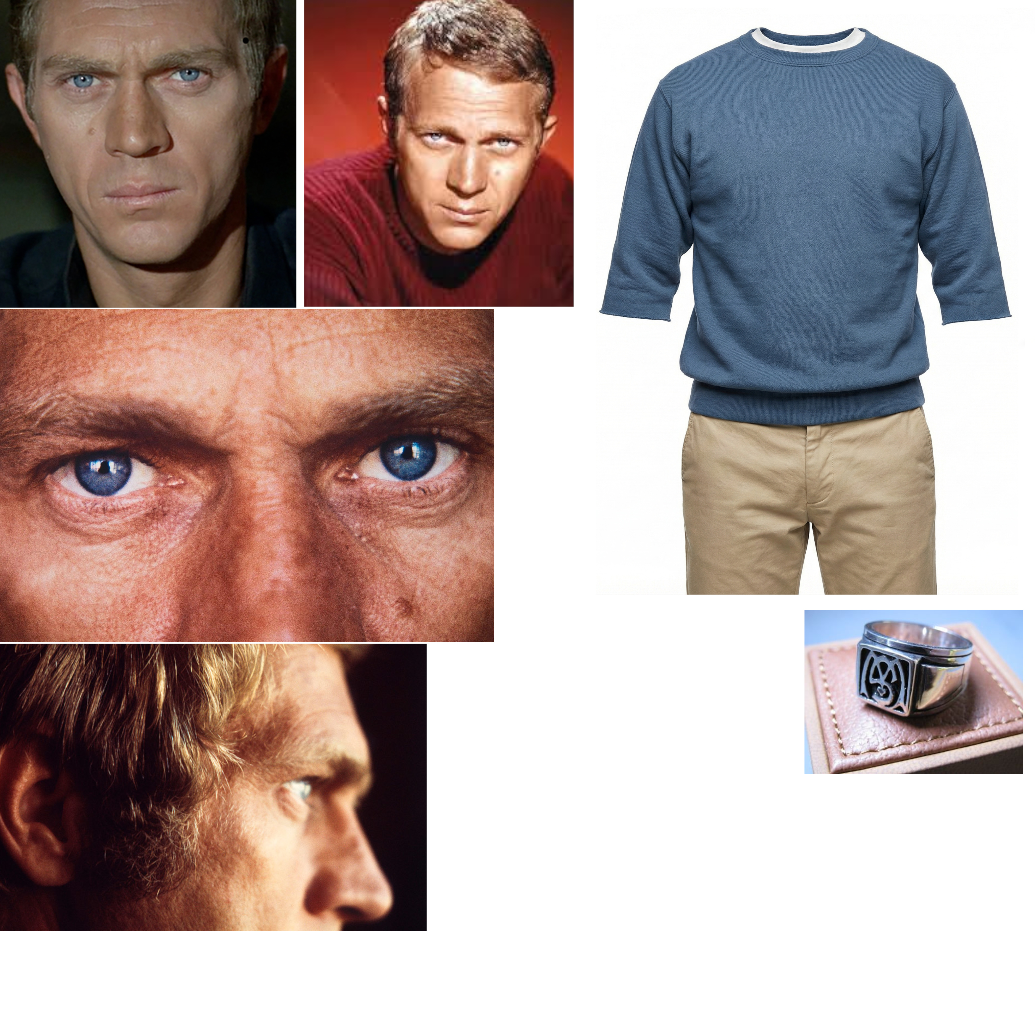 Modern likeness reference inspired by Steve McQueen