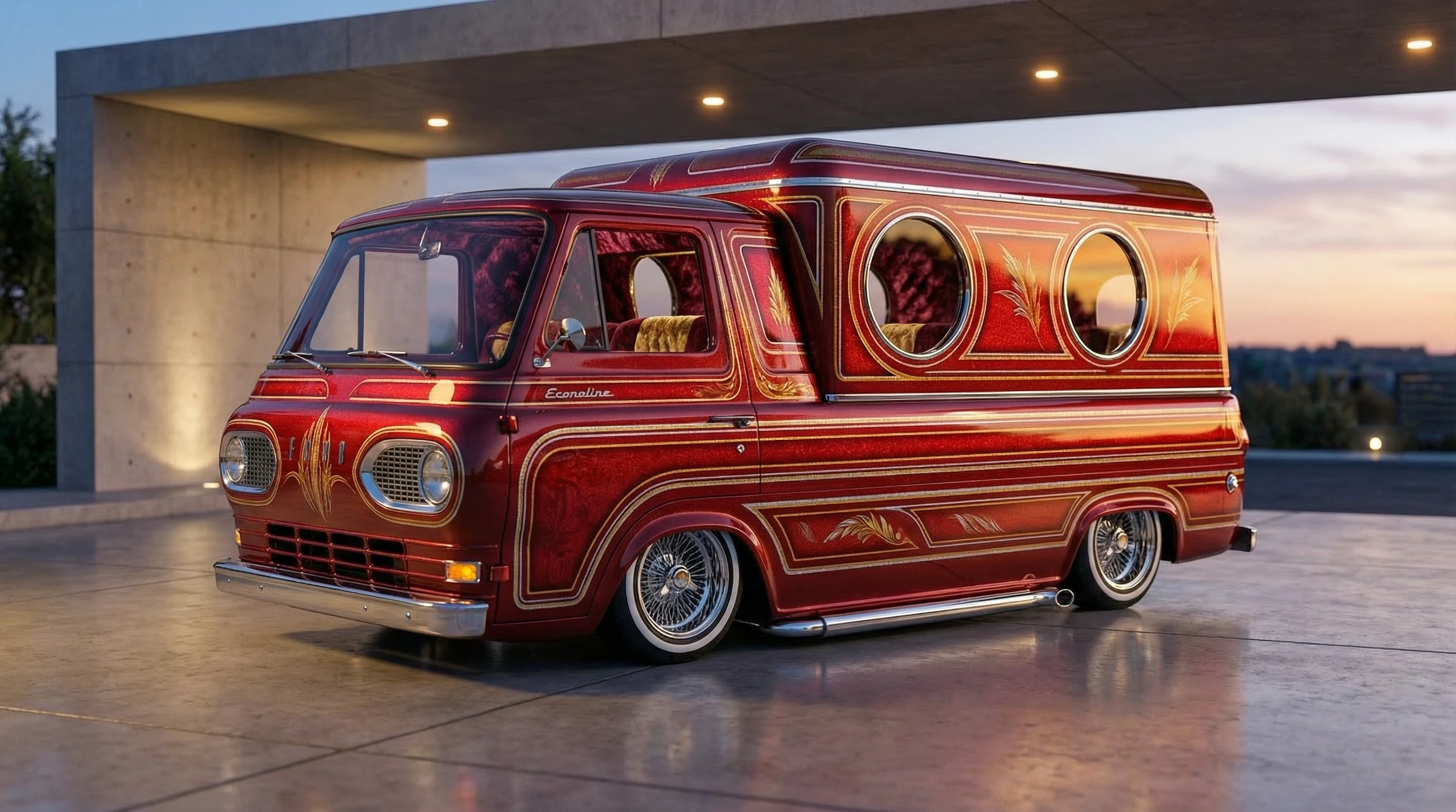 Candy Red Econoline