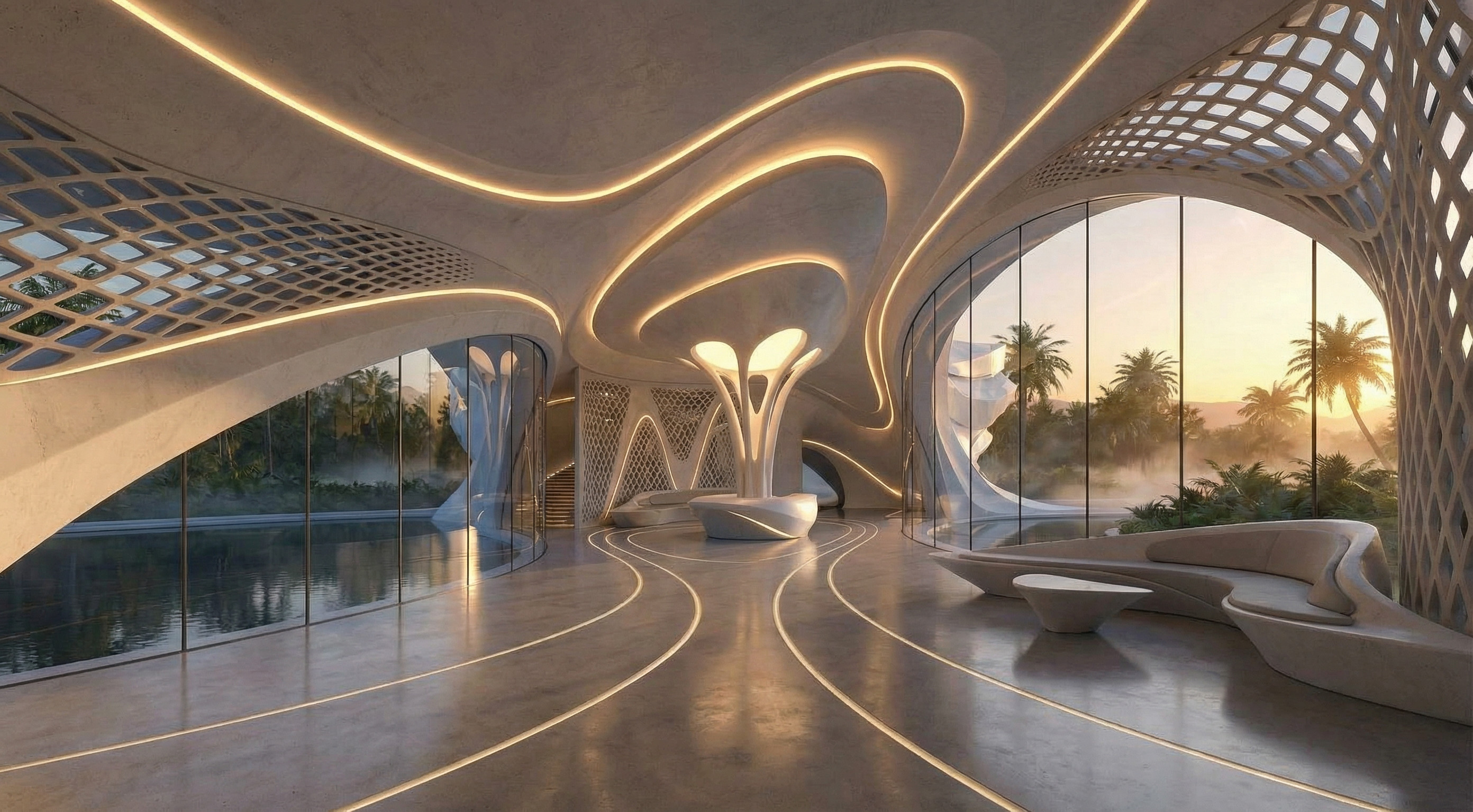 Tidal House lattice structure