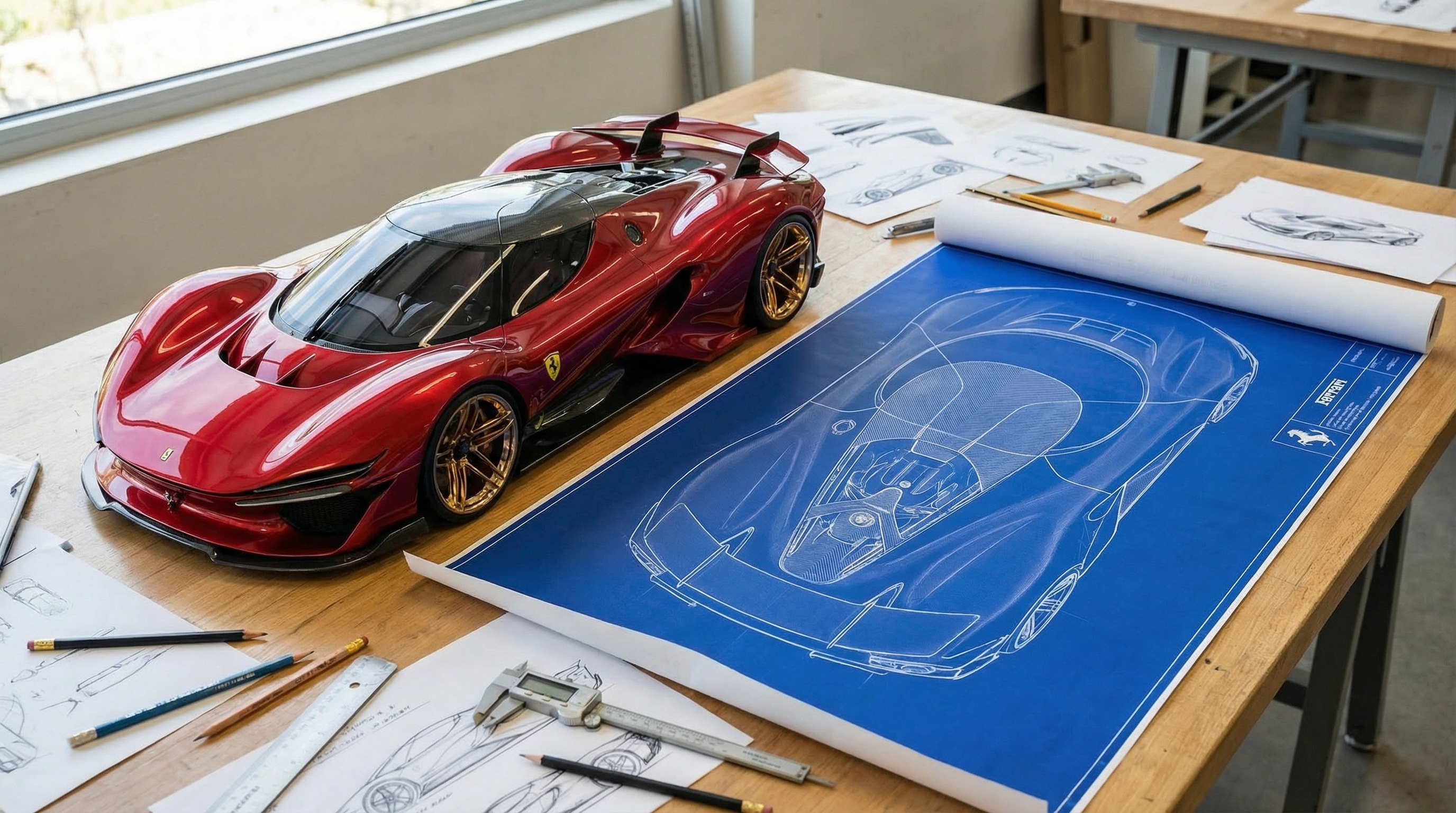 Rosso Corsa engineering blueprint