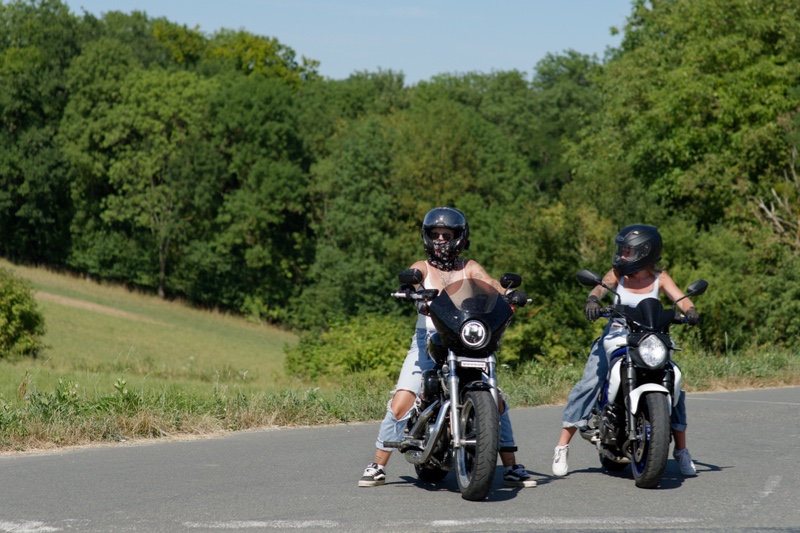 Motorcyclist at the Grande Rue crossroads — 05