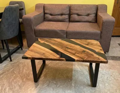Epoxy Wood Center Table