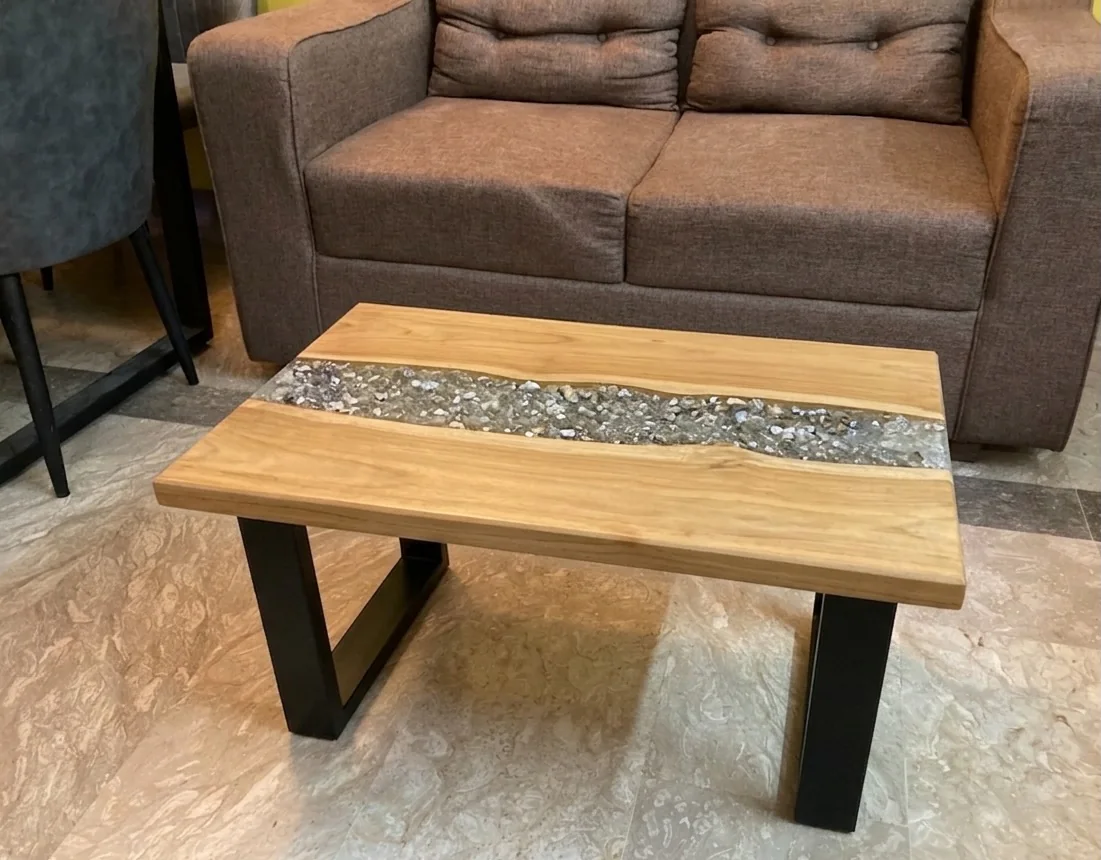 Epoxy Wood Center Table