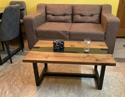 Epoxy Wood Center Table