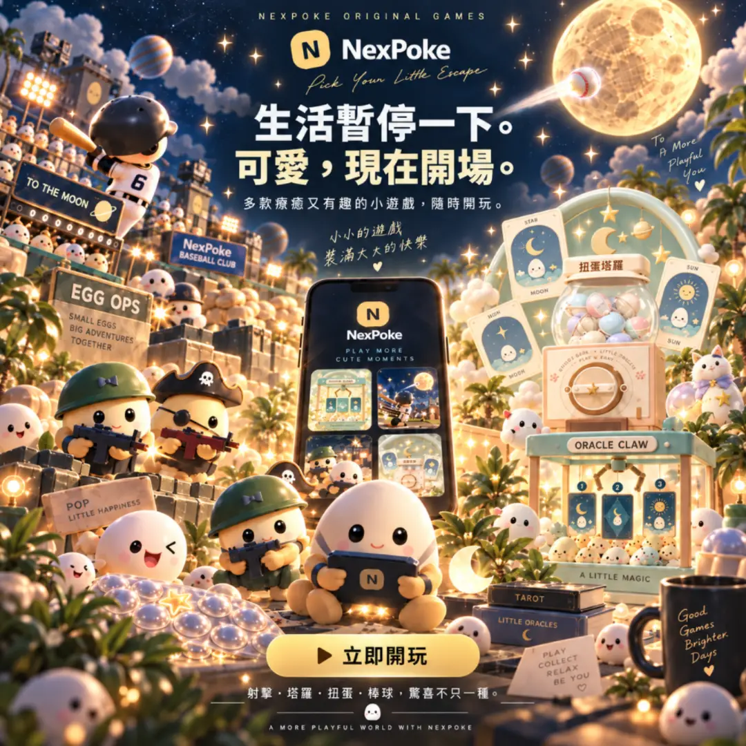 NexPoke｜好玩遊戲區正式開幕