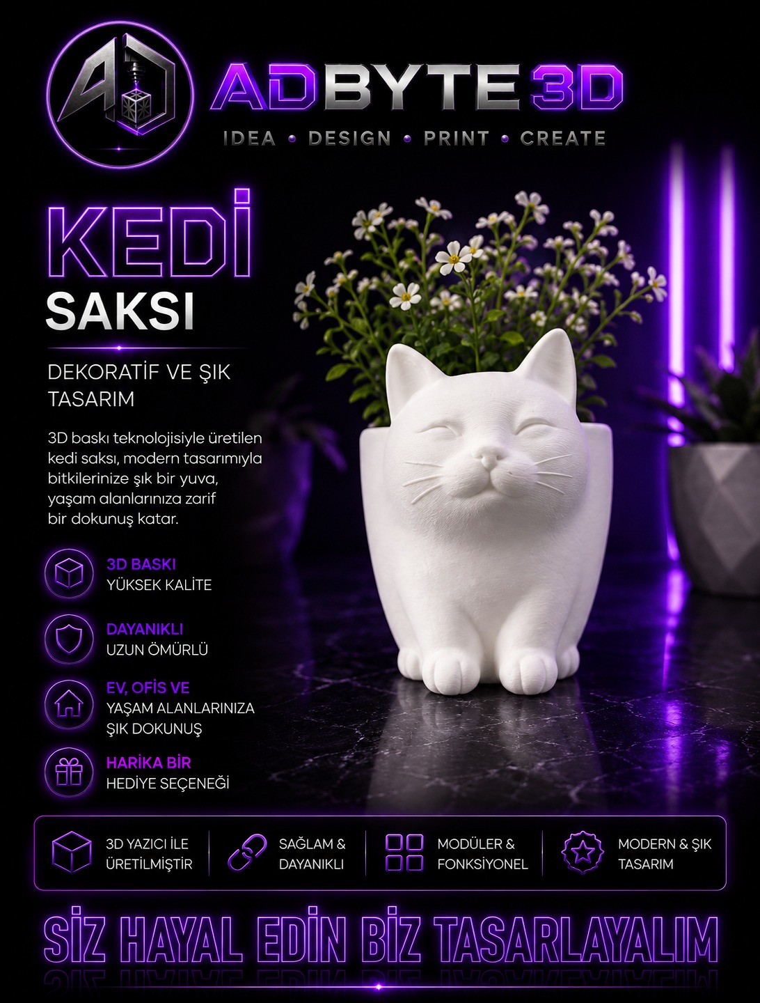 🐱 Kedi Saksı