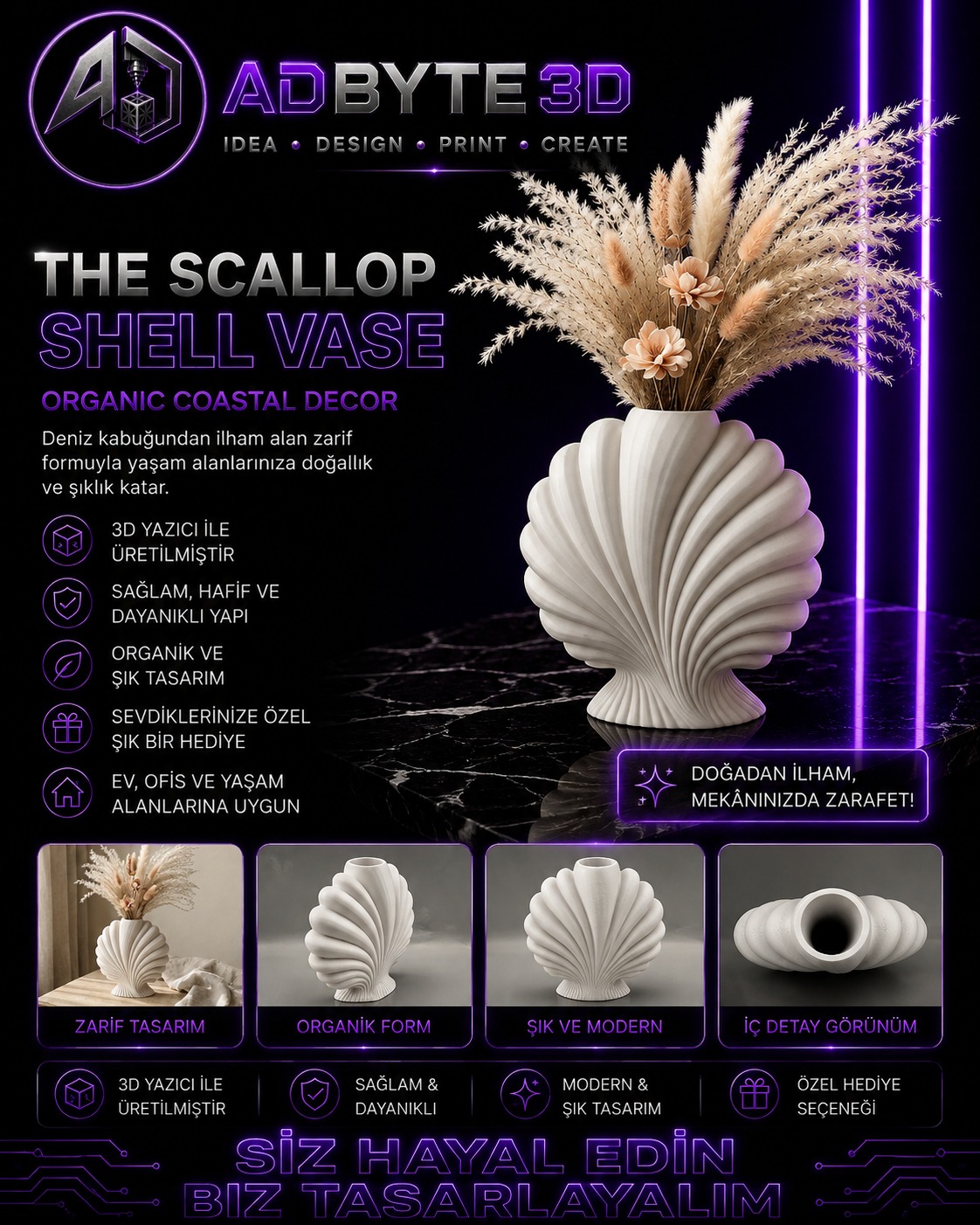🌊 The Scallop Shell Vase