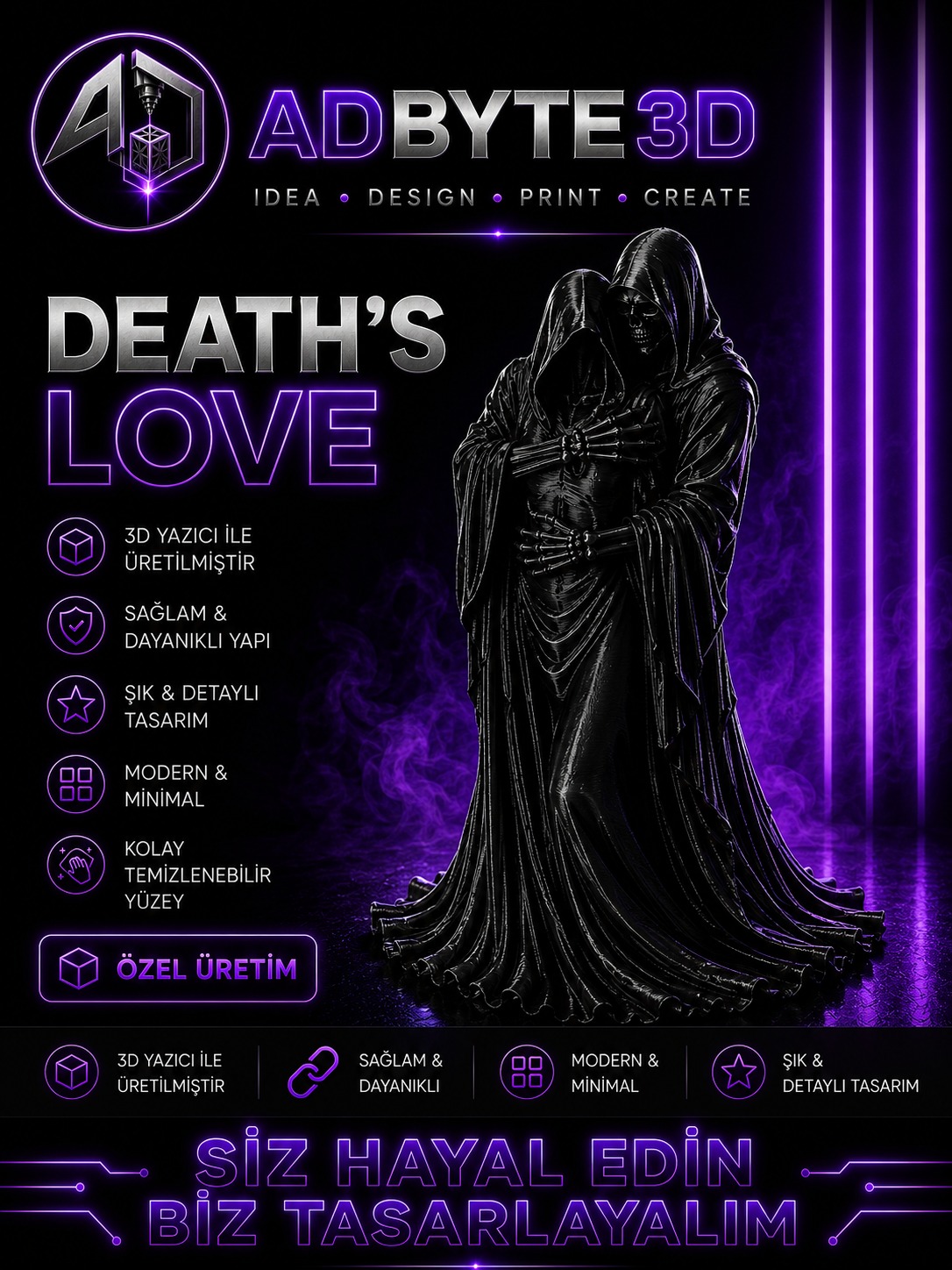 💀 Death's Love Dekoratif Figür