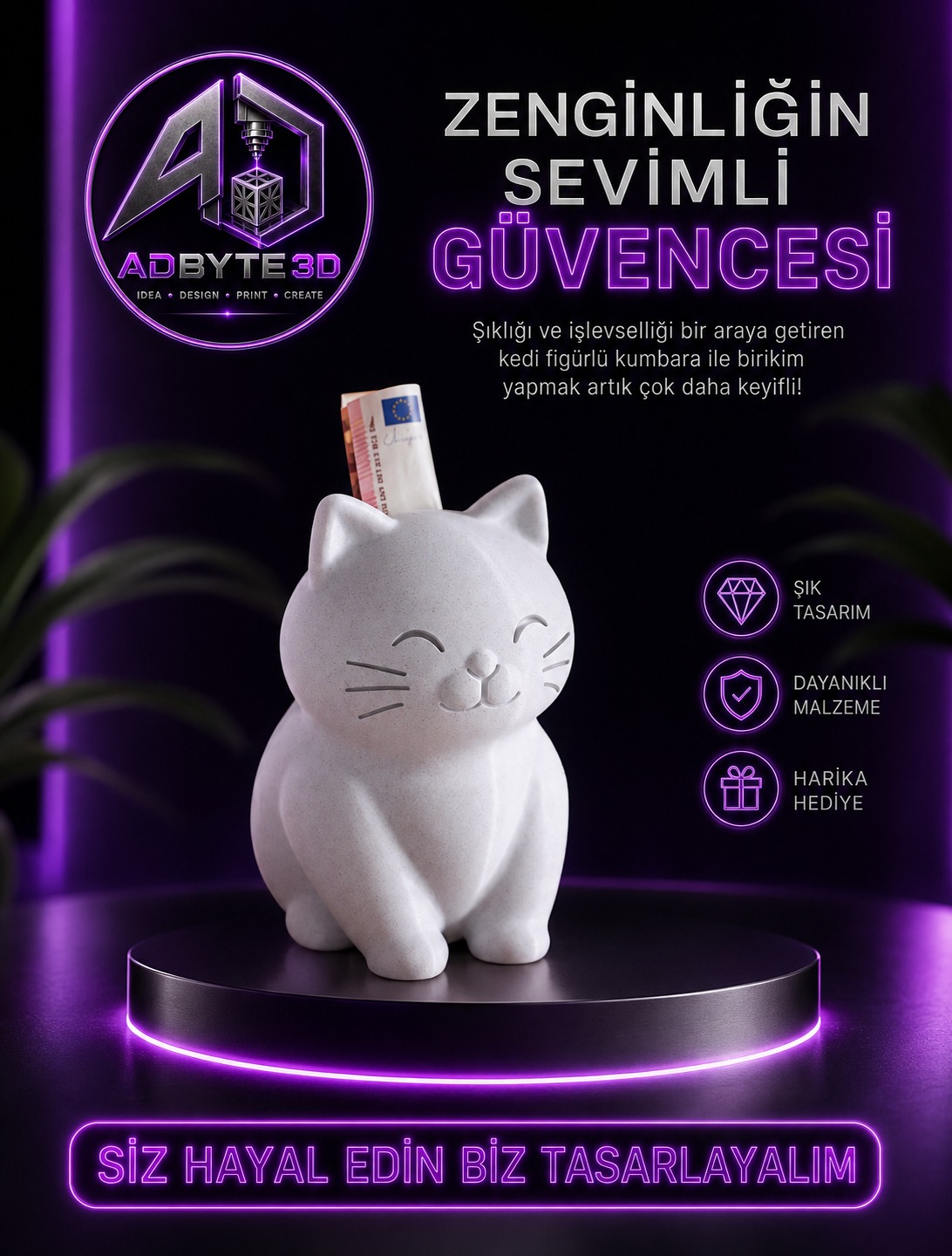 🐱 Sevimli Kedi Kumbara
