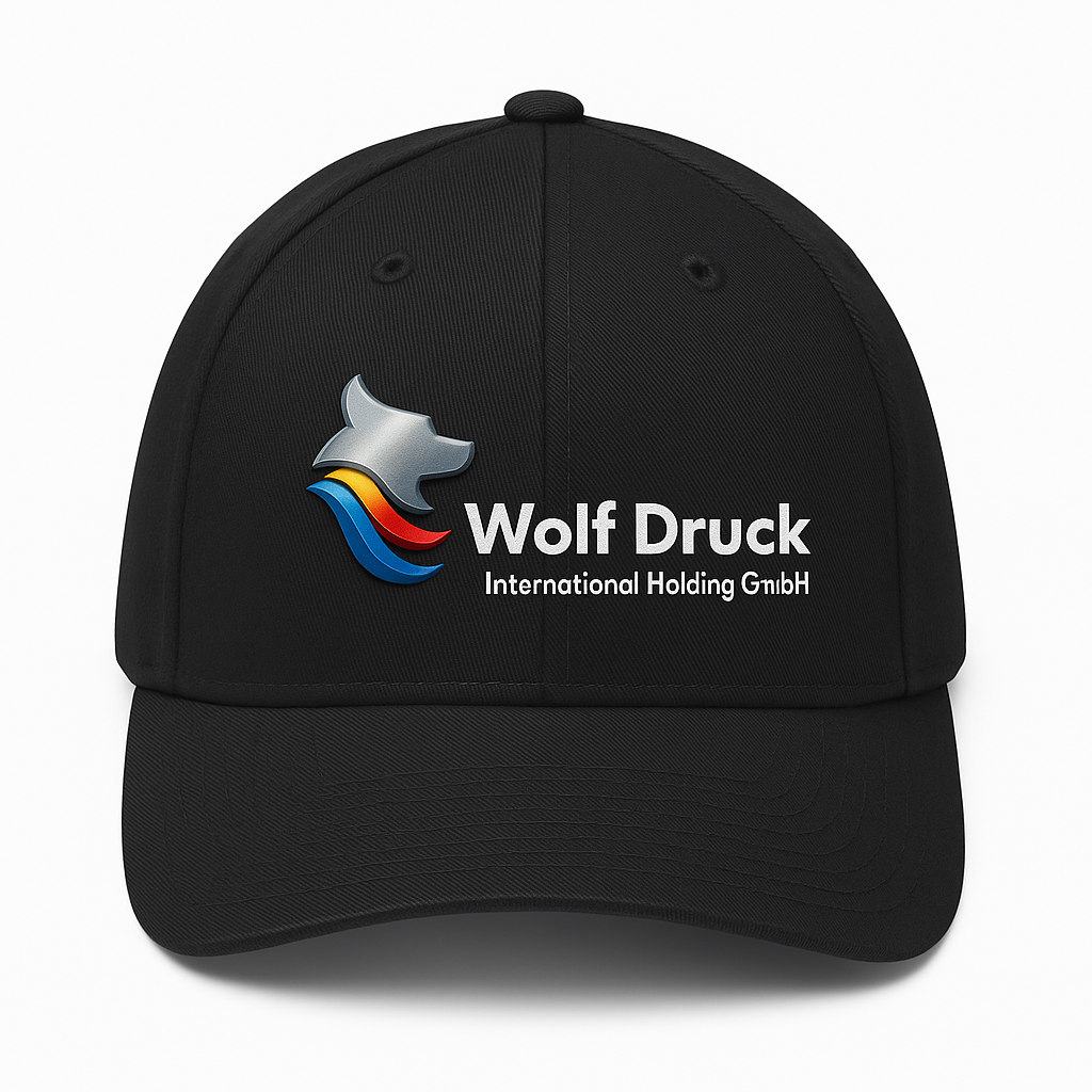 Modische Kappy oder Snapback mit Stickerei