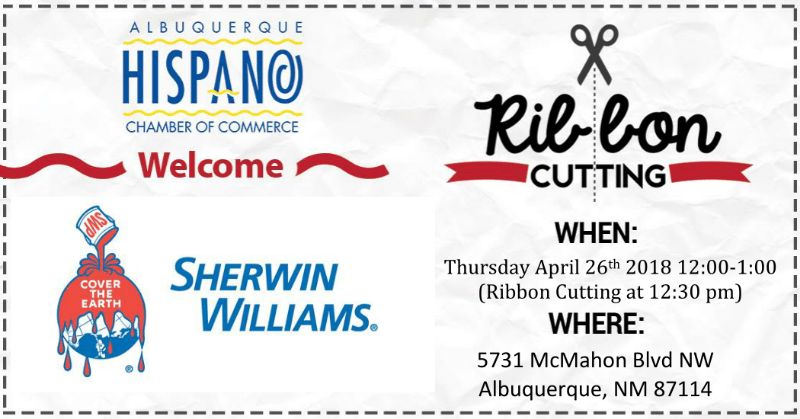 AHCC Welcome's Sherwin-Williams Ribbon Cutting Ceremony