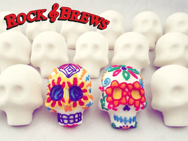 Decorate Traditional Sugar Skulls @ Rock and Brews