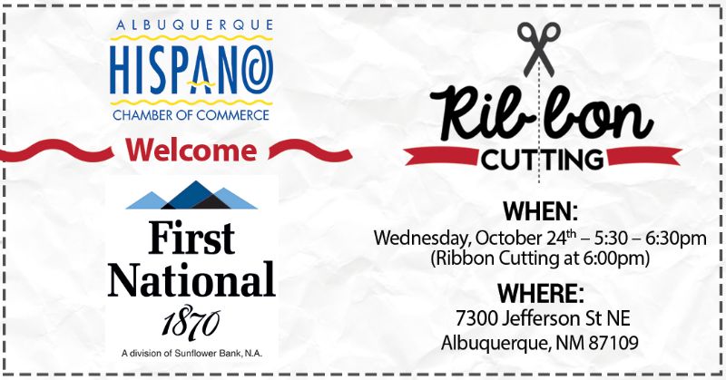 AHCC Welcomes "First National 1870" Ribbon Cutting