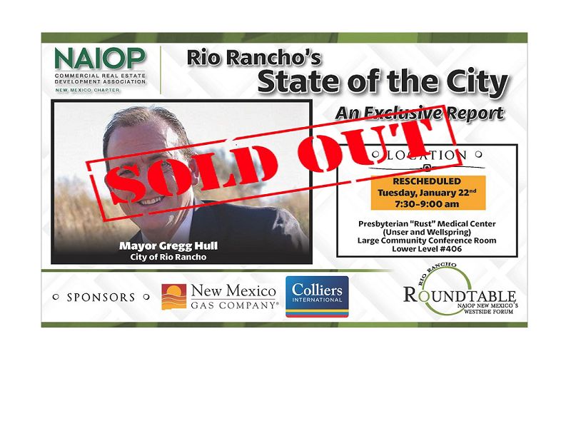 SOLD OUT RIO RANCHO- STATE OF THE CITY  345-6976