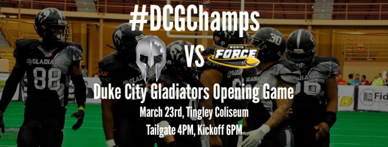 Opening Day Duke City Gladiators vs. Wichita - Special Guest John Harbaugh of the Baltimore Ravens
