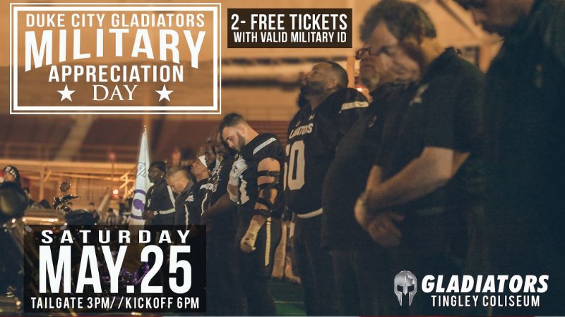 Duke City Gladiators Military Appreciation Night