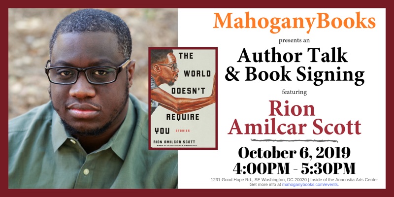 An Author Talk & Book Signing featuring Rion Amilcar Scott