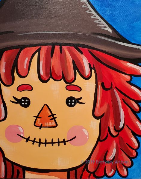 Canvas, Coffee & Confections - Scarlet Scarecrow