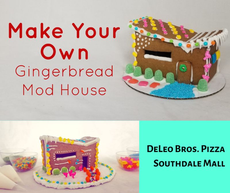 Make Your Own Gingerbread Mod House | DeLeo Bros Pizza Southdale
