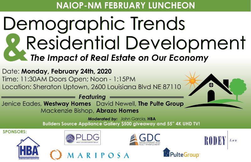 Demographic Trends & Residential Development | Feb 24 NAIOP Lunch