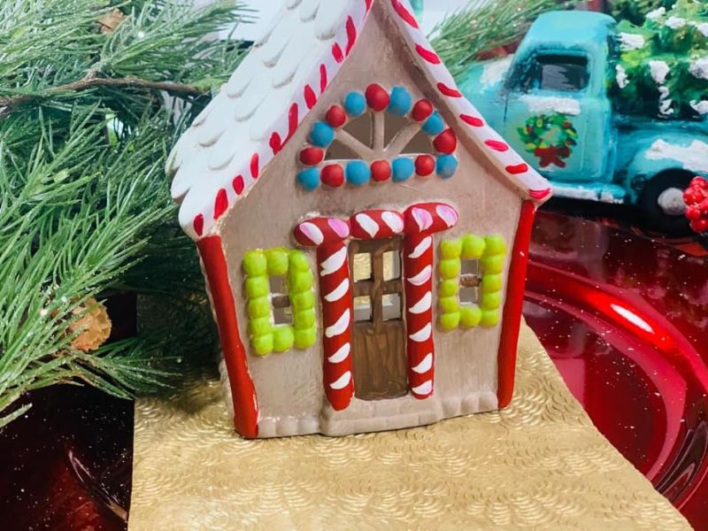 Ceramic Gingerbread House- ONLINE event