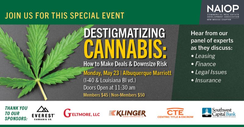 May 23 NAIOP Luncheon - "Destigmatizing CANNABIS"