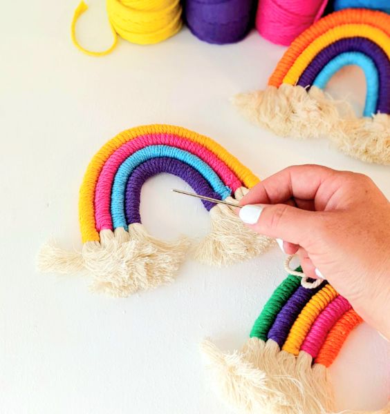 Arts + Drafts | Make Your Own Macrame Rainbow at Hopportunities