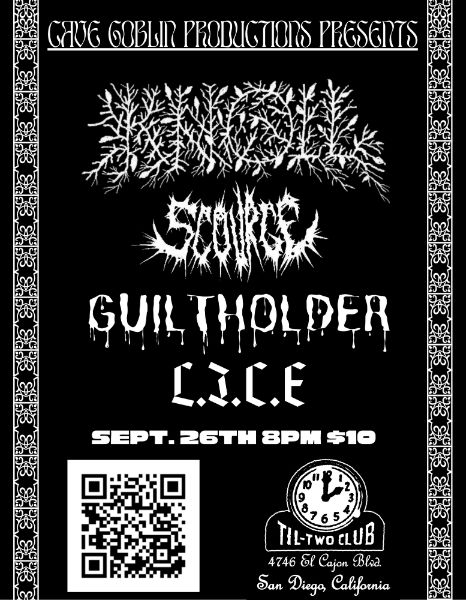 KNOLL / Scourge / Guiltholder / L.I.C.E.