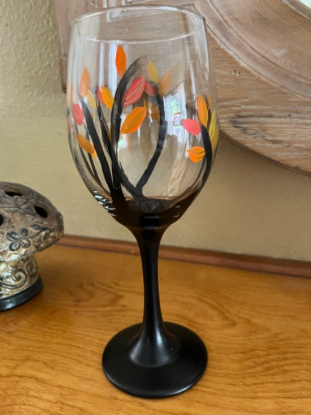 Fall wine glasses